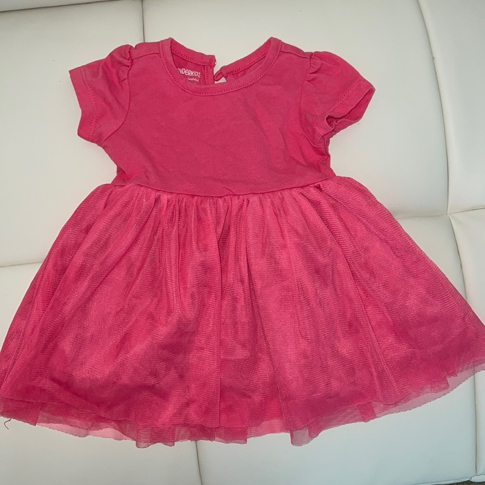 BABY GIRL PINK DRESS -SIZE 12 months